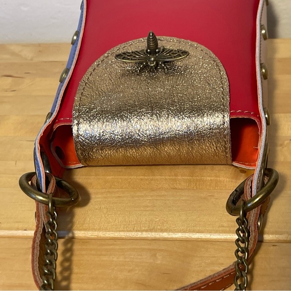 The Bee Cross Bag Multicolor Leather Materials - Picture 7 of 14